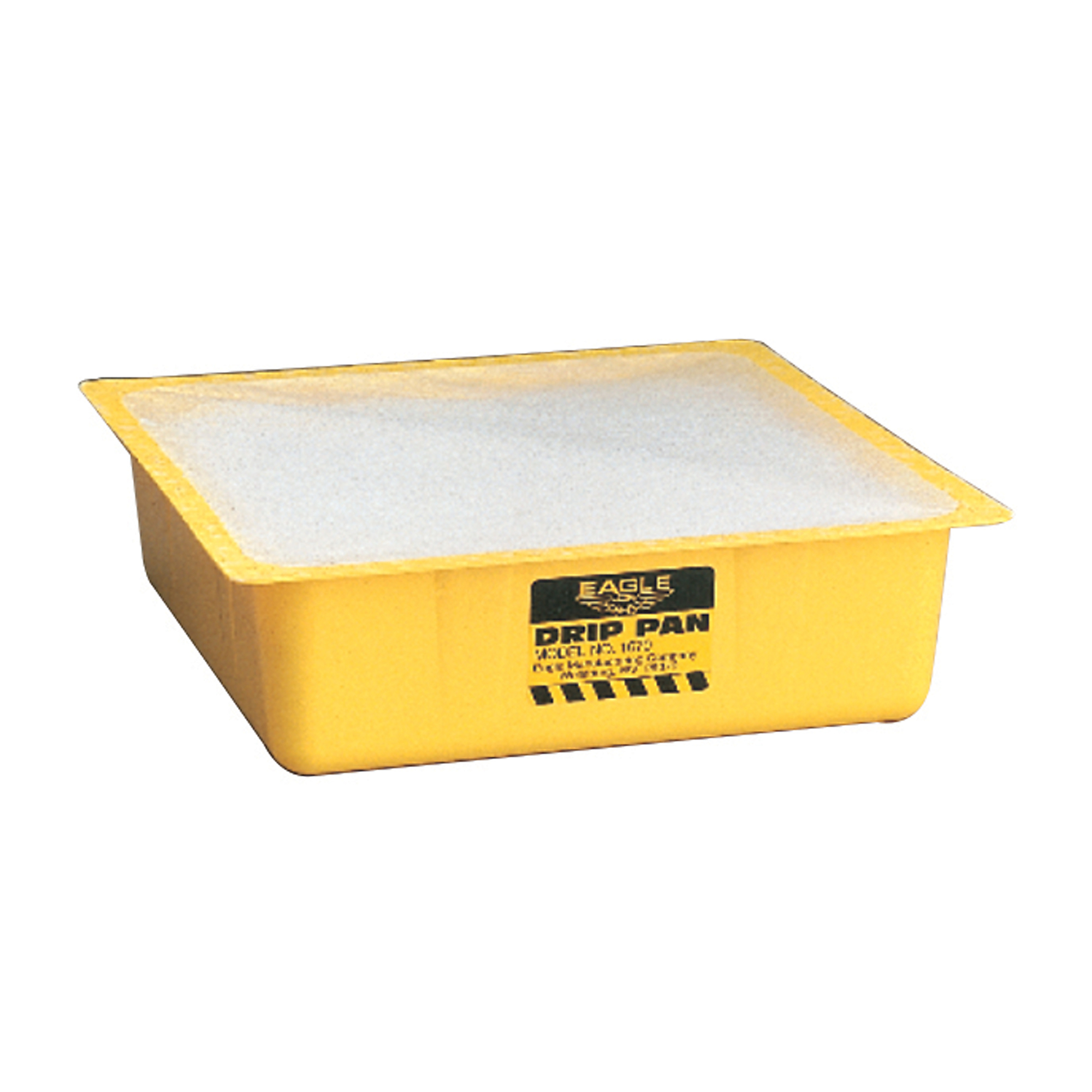 Eagle Drip Pan — 1 Gallon Capacity, Polypropylene, Yellow, Model# 1670